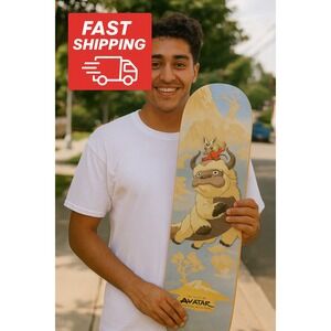 Avatar The Last Airbender Appa Skateboard Deck Wall Hanger Display New